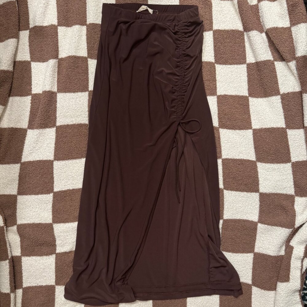 The Foxy Kind Midi Skirt with Slit
